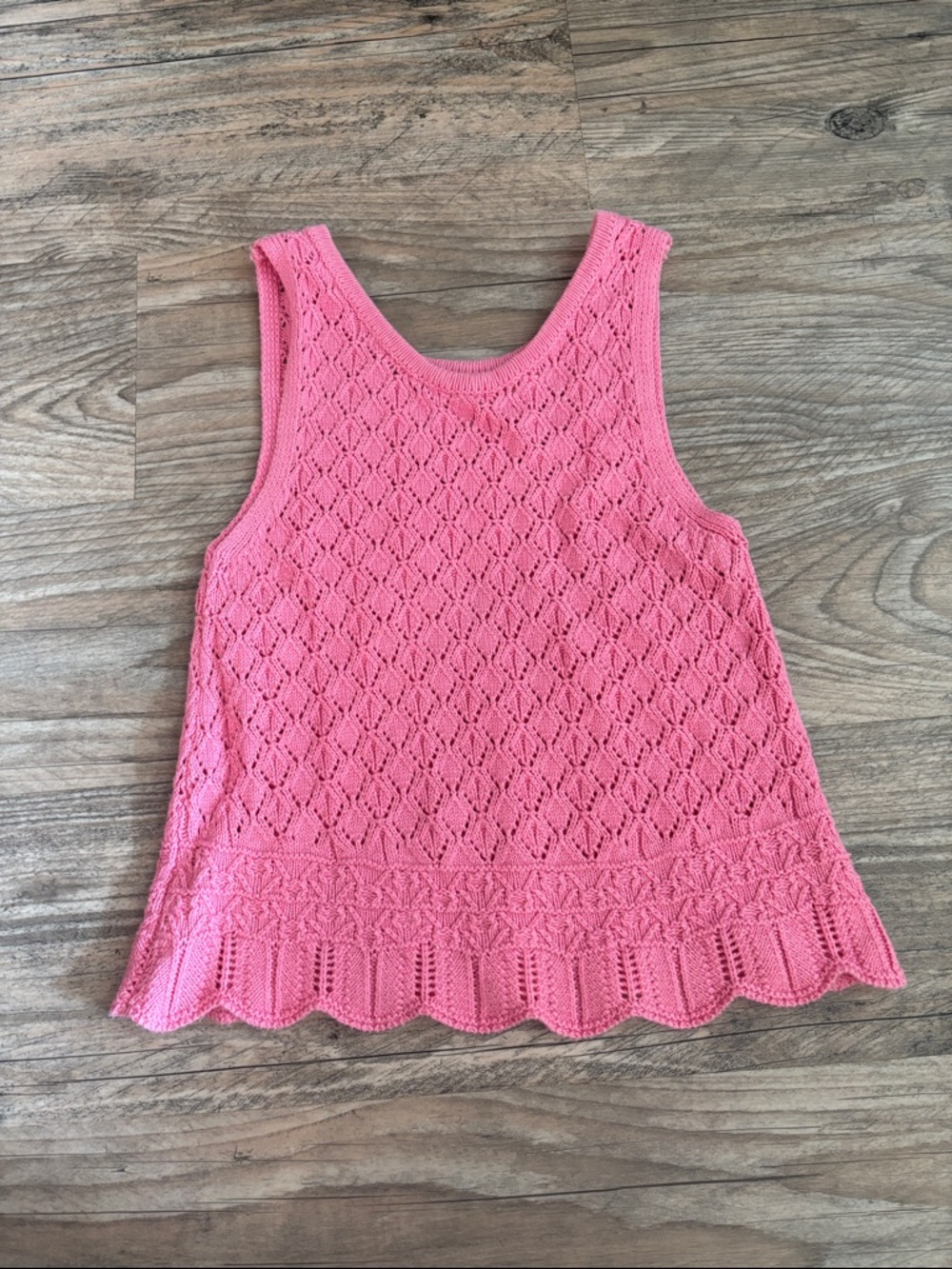 Zara Pink Knit Tank Top for Kids